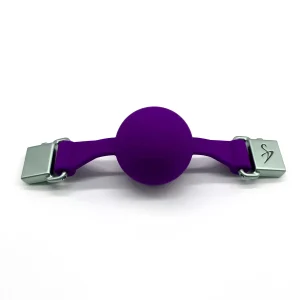 Ballknebel Ball Gag »Full« Silikon Violett – Black Swan DesignZ 10