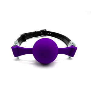 Ballknebel Ball Gag »Full« Silikon Violett – Black Swan DesignZ 14