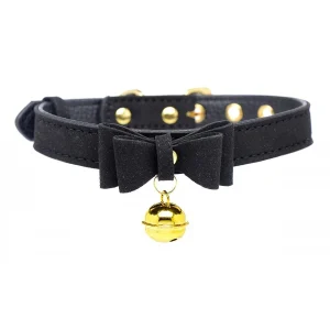 Lieblingsschmuck Golden Kitty Cat Bell Collar Black-Gold 7