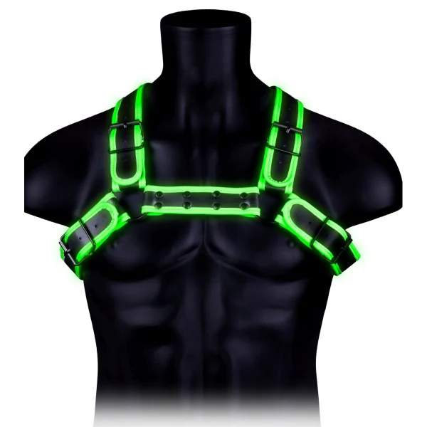 Ouch! Harness »Bulldog« | Glow In The Dark 1