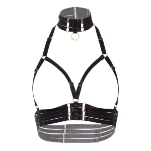 Lieblingsteile Harness Couture »Kinky Diva« Open Cup BH Und O-Ring-Collar 13