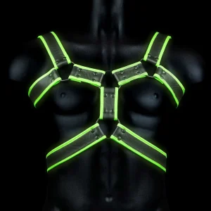 Ouch! Harness »Illumy« Aus Kunstleder | Glow In The Dark 10