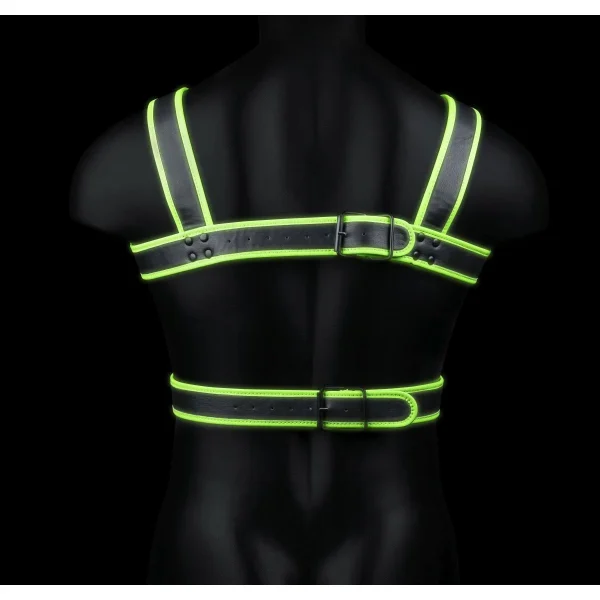 Ouch! Harness »Illumy« Aus Kunstleder | Glow In The Dark 5