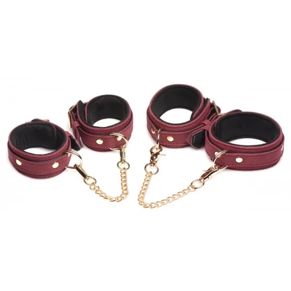 Lieblingstoys »Velvet Bondage-Set« 6-teilig In Bordeauxrot Für Hals, Hand, Fuß 7