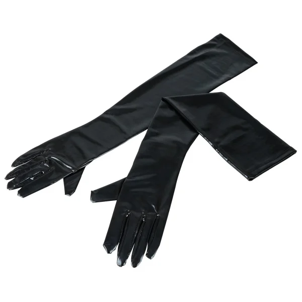 Lieblingsteile Wetlook – Handschuhe Oberarmlang, Schwarz 3